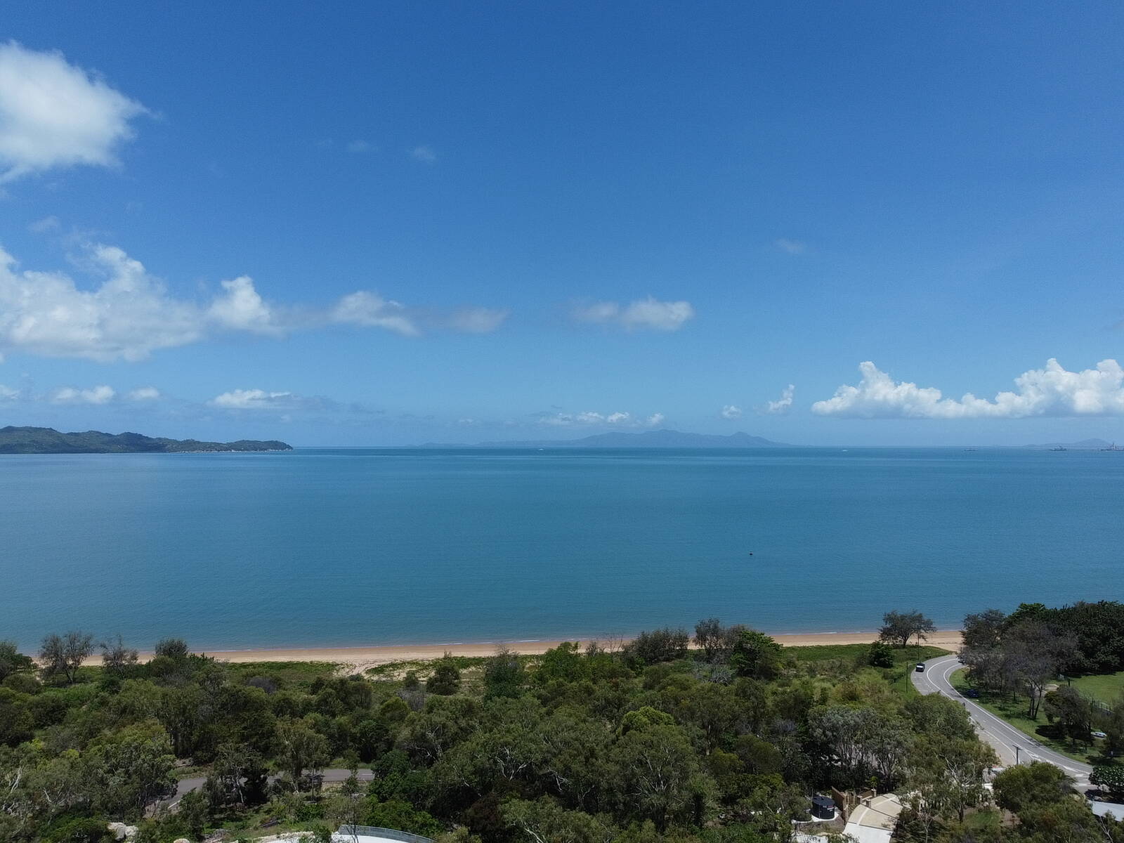 The Coral Sea and the beach below the estate